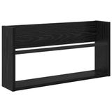 vidaXL - Tijdschriftenrek - Zwart Eiken - 60 x 12 x 30 cm
