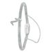 Lucardi Dames Armband mesh letter Z met kristal - Staal - Armband - Cadeau - 19 cm - Zilverkleurig