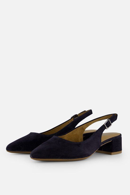 Tamaris Slingback Pumps blauw Leer - Dames - Maat 37