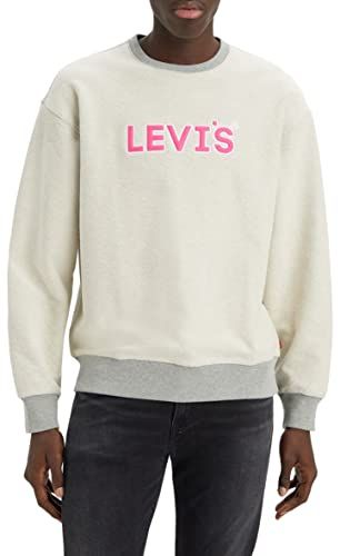 Levi's Men's Relaxed Graphic Crew - Headline Logo MHG - L