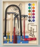Pebaro Figuurzaag Set 16 stuks Houten doos gevuld met gereedschap + werkblad