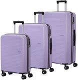 American Tourister Summer Hit 3 PC Set A Digital Lavender 76cm Trolley