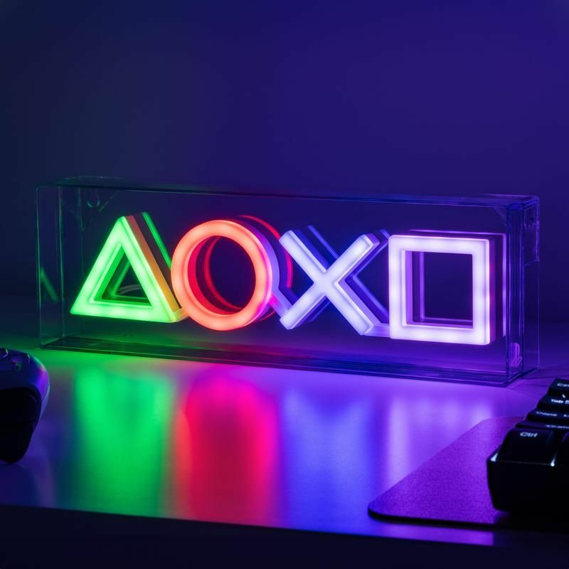 Paladone PlayStation Neon Lamp - RGB - Games Merchandise