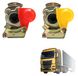 Set motor rood/geel met ventielblok en stofkap - voor trucks en tractoren