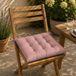 Anna's Collection Coussin de chaise matelassé - vieux rose - 38 x 38 cm - intérieur/extérieur