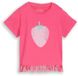 Tom Tailor - T-shirt met franjes - Maat 104/110 - Flashy Pink