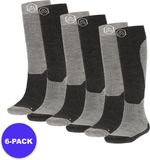 morethansocks Apollo Skisokken Unisex Grijs Design Maat 35/38 6-Pack