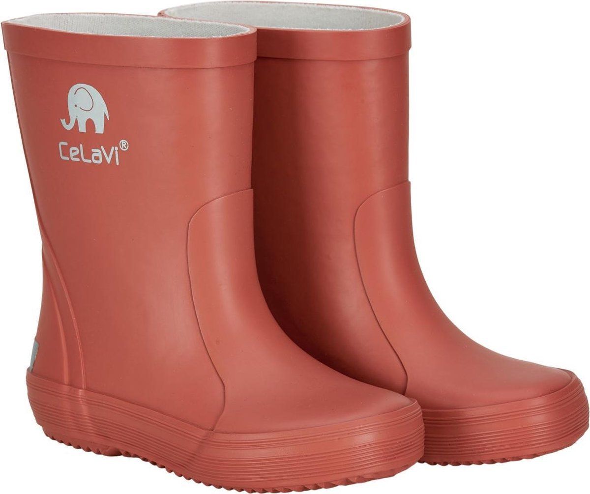 CELAVI regenlaarzen Wellies junior rubber rood - 5714625215446