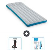 Intex Campingmat - Twijfelaar - 72 x 189 x 20 cm - Blauw - Inclusief Pomp en Reparatieset