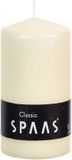 Spaas Bougie cylindrique/bougie pilier - blanc ivoire - 1x - 6 x 10 cm - 25 heures de combustion