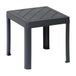 DEA HOME Pop table d'appoint pour enfants en plastique robuste, anthracite, 39 x 39 x 38 cm