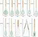 Wan GmbH Set de cuisine 12 pièces Bois Menthe moderne