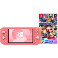 Nintendo Switch Lite Koraal + Mario Kart 8 Deluxe