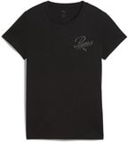 Puma ESS Script Tee Dames T-shirt M Zwart
