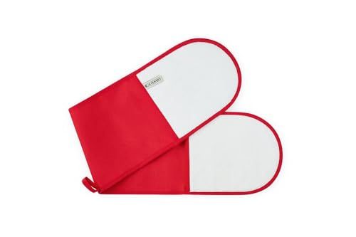 Le Creuset Ovenwanten van textiel met 4 lagen, vlekbestendig, rood