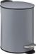 5Five Pedaalemmer - donkergrijs - metaal - 3L - soft close