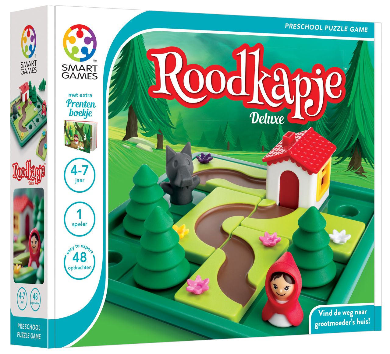 SmartGames Roodkapje Deluxe - Denkspel voor Kleuters - 48 Opdrachten