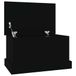 vidaXL Boîte de rangement - 50x30x28 cm - Bois traité - Noir