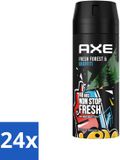 Axe 24 x Vaporisateur corporel - Fresh Forest & Graffiti - 150 ml