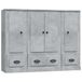 VidaXL Hoge kast, 3 stuks, bewerkt hout, betongrijs