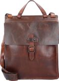 Harold's Leren Business tas Schoudertas met laptopvak Aberdeen Messengerbag Upend Brown Donkerbruin