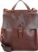 Harold's Leren Business tas Schoudertas met laptopvak Aberdeen Messengerbag Upend Brown Donkerbruin
