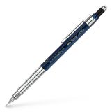 Faber-Castell TK-FINE VARIO L vulpotlood 0,7 mm HB Blauw, Zilver