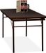 Table de jardin pliable - extensible 166-215 cm - plastique - acier - 8 personnes - marron