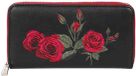 Banned Retro Banned - Rose Garden Dames portemonnee - Zwart