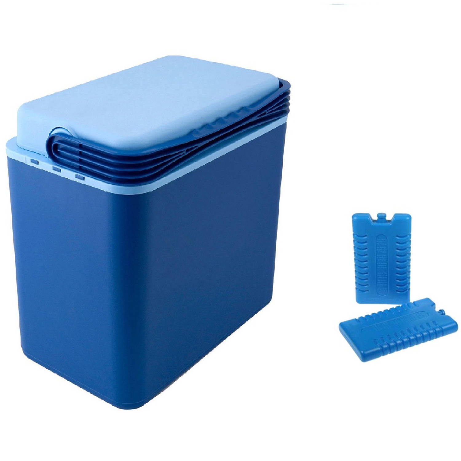 Cosy&Trendy Koelbox donkerblauw 24 liter 39 x 25 x 40 cm incl. 2 koelelementen