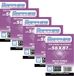Red Glove - Set van 5 stuks 100 paarse saffierhoezen 56 x 87 SPPURPLE5P