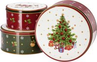 Hutschenreuther Happy Wintertime Set 3 koekblikken