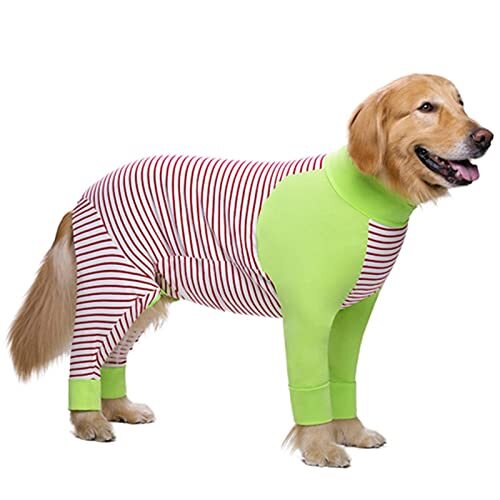 JRKJ Grote hondenkleding pyjama honden onesie geschikt voor middelgrote en grote honden 26-38 yards