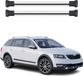 Skoda Octavia III Combi, 2017-2019, facelift, Aluminium, argent, barres de toit, supports de base