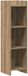 vidaXL Boekenkast - 3-laags - 30 x 30 x 111 cm - Hout