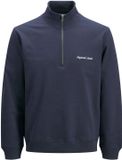 Jack & Jones 12282899 Norrebro Sweatshirt Heren S Marine/Wit