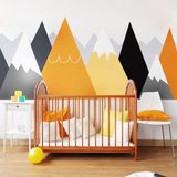 Ambiance Sticker Kinderstickers van Scandinavische bergen, 120 x 180 cm