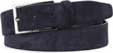 BOSS leren heren riem - donkerblauw