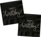 Folat Servetten Crème Noir Happy Birthday 20 stuks