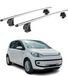 Omac Aluminium dwarsstangen voor Vw Up 2011-2023 5deurs – Tüv / Din 75302:2019 – Antidiefstal inbegrepen – Max belasting 75 kg – 2 stangen – Grijs