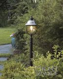 Konstsmide Parma 1-lumière 118cm 230V E27 - mat noir/acier inoxydable