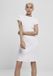 Urban Classics Robe courte côtelée Blanc XS