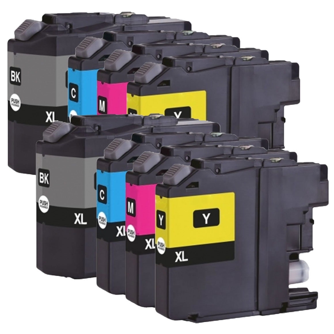  [alternatief voor] 2x Brother LC22E Multipack met Chip (huismerk