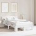 Maison Exclusive - Cadre de lit avec tête de lit, blanc, 140 x 190 cm, pin massif