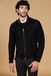 D'Arienzo Blouson bomber cuir noir homme bomber daim col mao Taille 48/M Couleur Noir