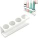 Support pour brosse à dents électrique - standard avec quatre compartiments - installation sans perçage - base en terre de diatomées - support mural pour brosses à dents électriques - adapté pour brosses à dents, douches, cuisines et maisons.