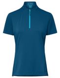 Dames VAUDE Adlux HZ Shirt Dames Shore Blue Korte Mouw Maat 38