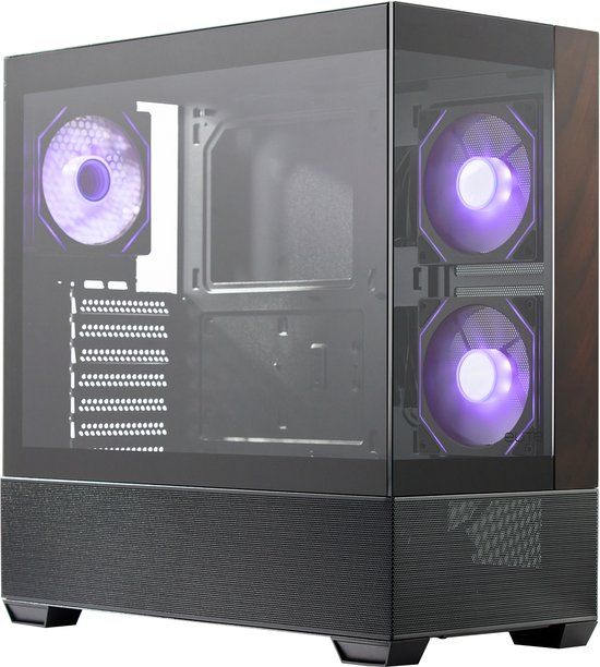 Cooler Master Elite 690 Wood Midi-Tower PC-behuizing Zwart