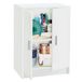 Lage Habitdesign Lage multifunctionele kledingkast, 2 deuren, wit, 59x80x37 cm