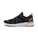 PUMA SOFTRIDE Harli Slip-On hardloopschoenen voor Dames, Zwart/Wit/Goud, Maat 42
